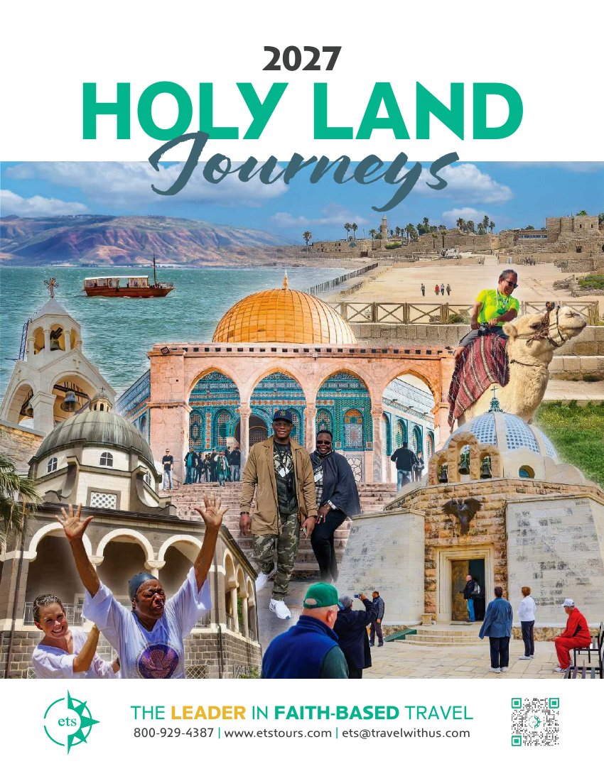 2027 Holy Land Journeys catalog cover