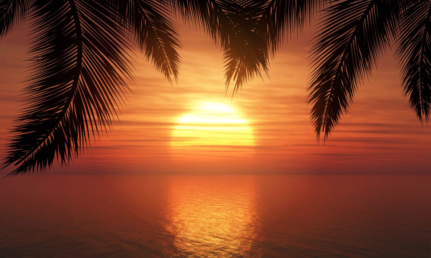 Peaceful tropical sunset — no planning stress